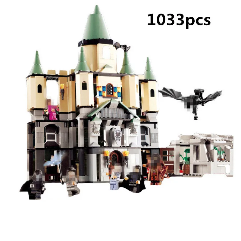 

1033pcs Movie Series Harri Potter Hogwarts Castle Building Blocks Bricks Kits Compatible With Legoingly Kids Toys For Children