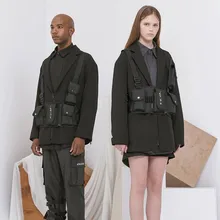 Kanye Грудь Rig хип хоп Уличная функциональная упаковка Военная Тактическая нагрудная сумка крест Талия сумка через плечо Kanye West Мода