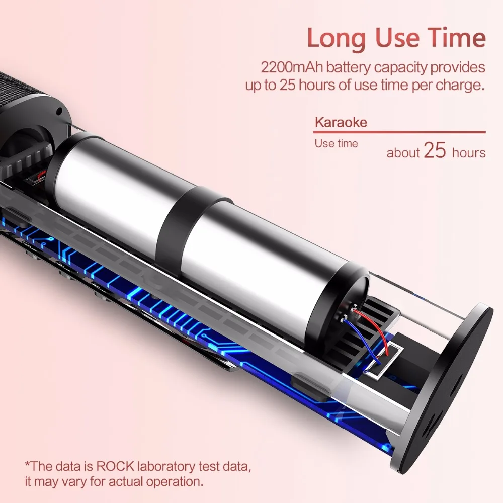 ROCK Karaoke Microphone for Smartphone Speaker 3.5mm Jack Dynamic Wired Durable