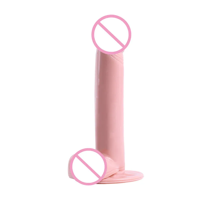 Sex Toy PVC Real Dildos Simulated Phallus Female Hand-Free Masturbation Device With Simulated Penile Sucker Sex Toys (6)