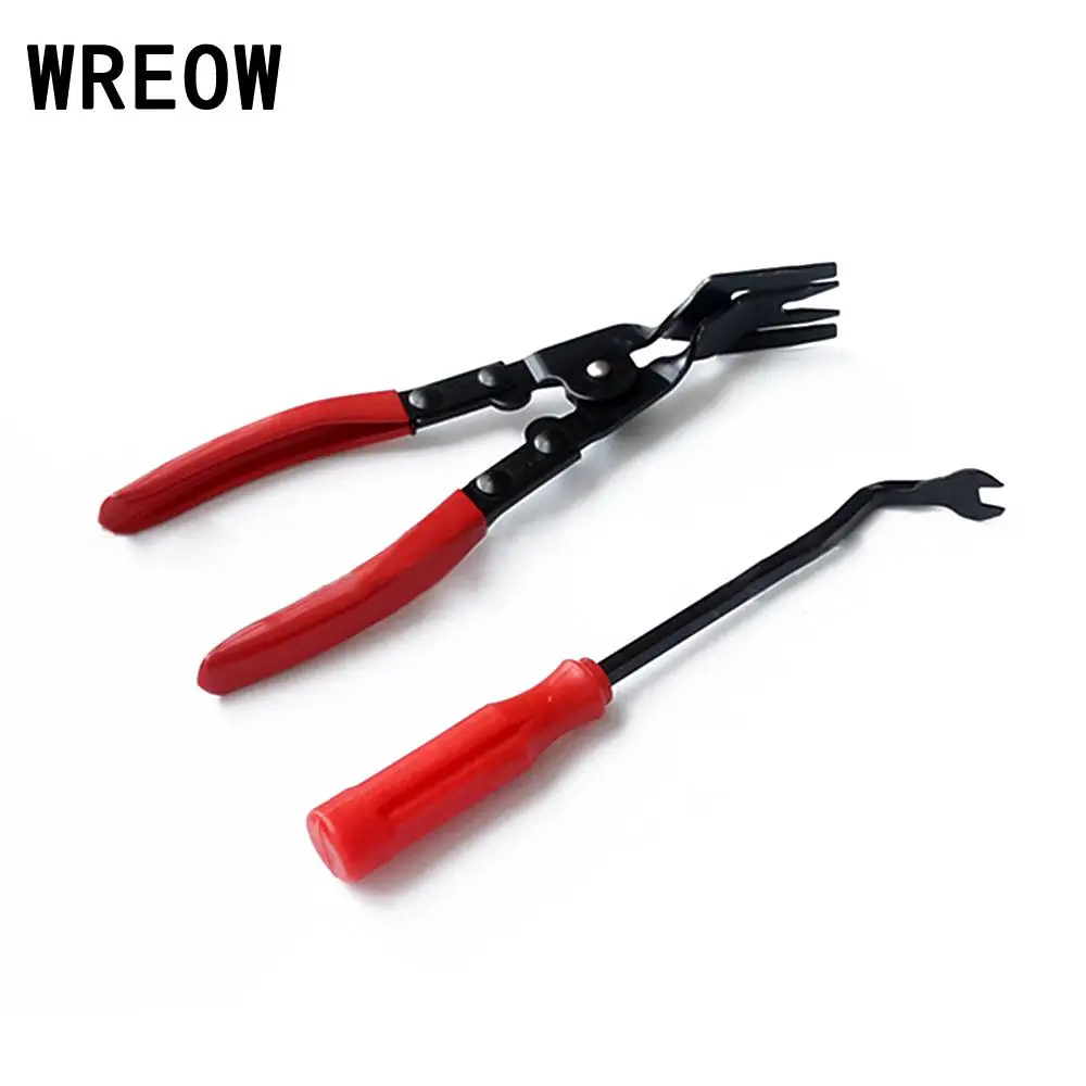 Buy 2pcs Car Door Panel Trim Clip Pry Bar Tool Remover