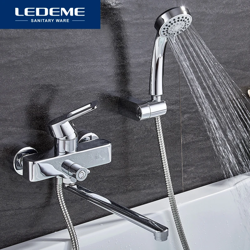 LEDEME 1 Set Bathtub Faucets Classic Single Handle Bathroom Faucet