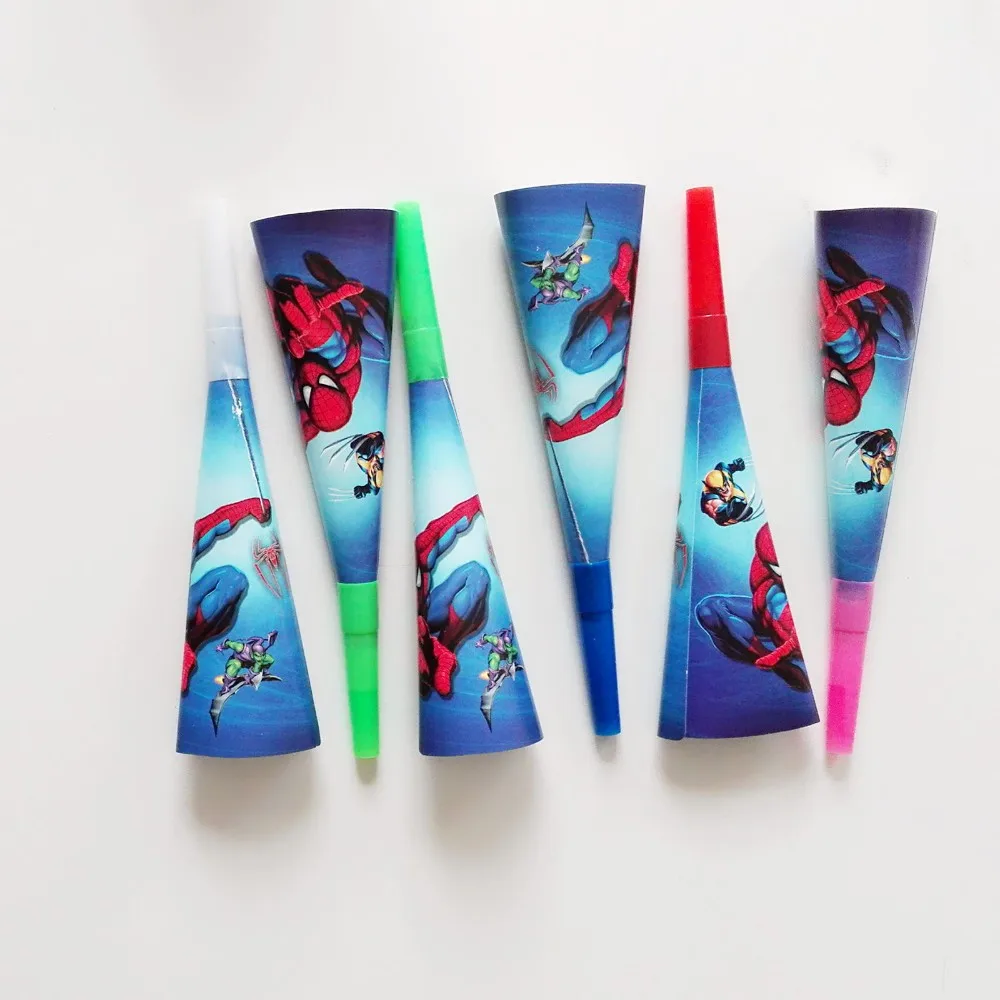 Супергерой Человек-Паук День рождения украшения принадлежности дети посуда тарелки чашки баннер скатерть для душа ребенка сувениры мальчик подарки - Цвет: blowout 6pcs