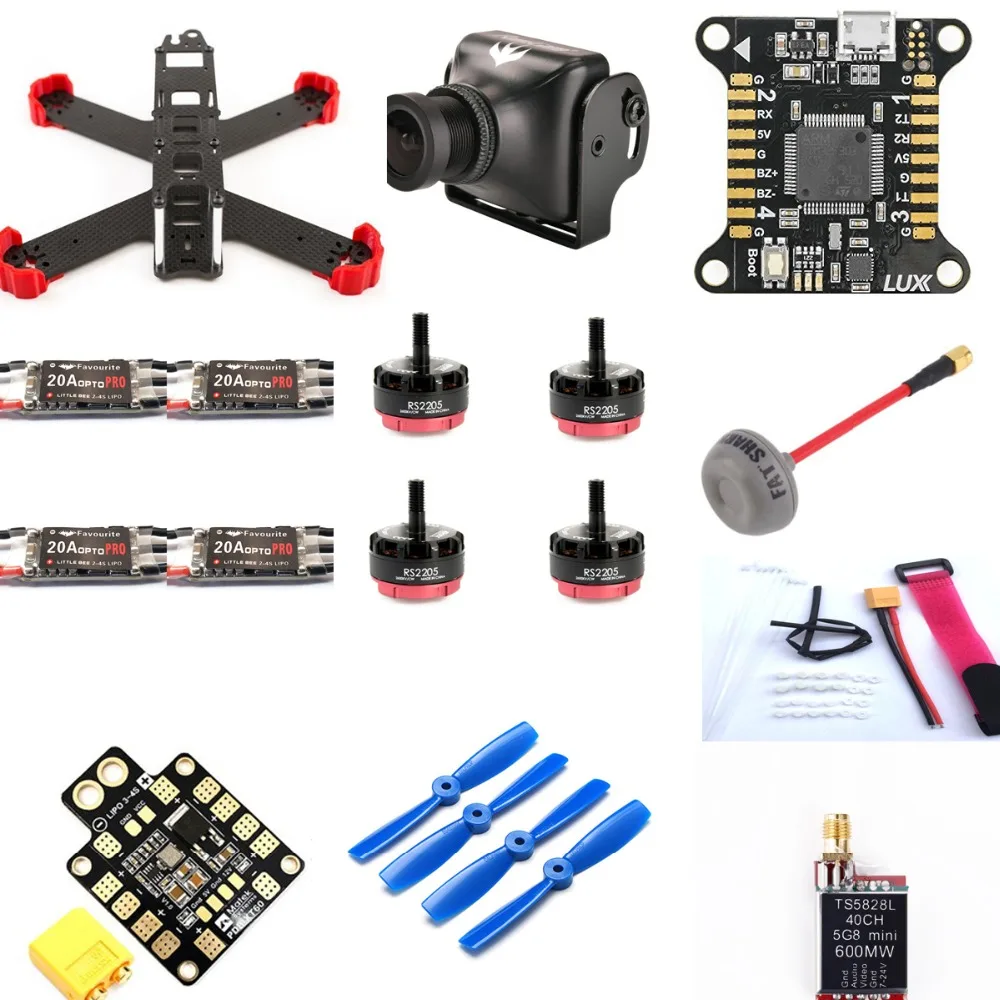 FPV Racing Mini Drone QAV210 FPV Frame Kit With Runcam Swift Camera LittleBee 20A OPTO PRO