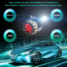 Vehemo H4/HB2/9003 светодиодный противотуманный свет лампочки Светодиодный фонарь универсальный Автомобильное освещение в сборе Замена для фар