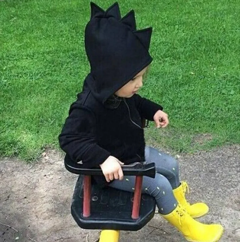 Spring 2017 Boys Girls Coat Dinosaur Modelling Hooded Jacket Kids Outerwear Coat Baby Autumn New Fashion Jacket Children Clothes-1