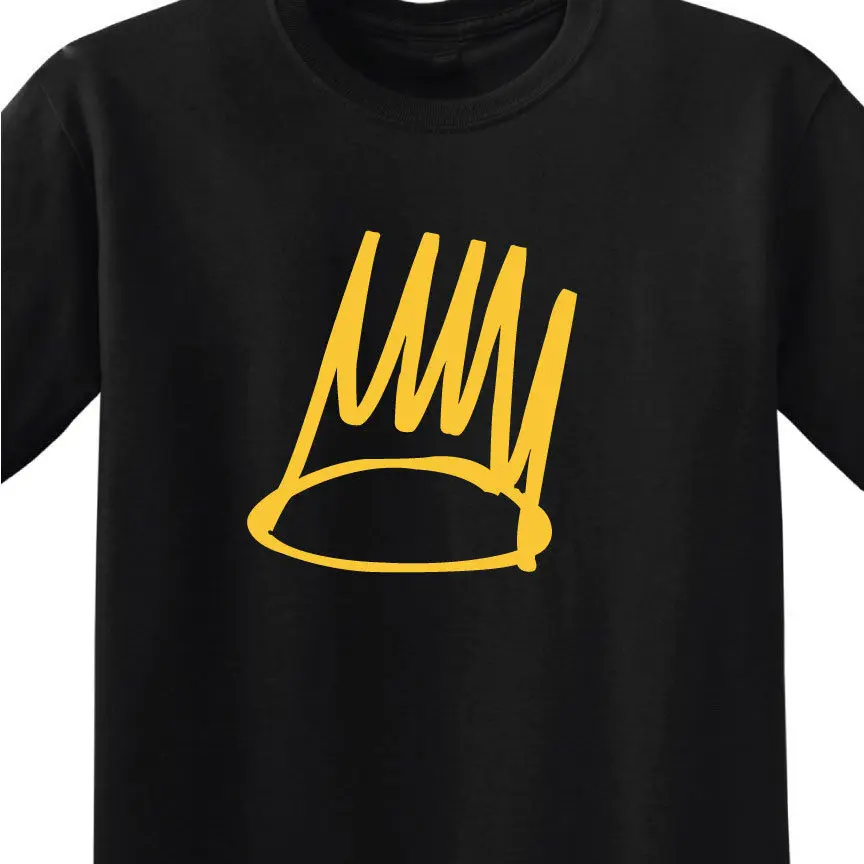 Born SINNER J. COLE MEN'S черная футболка с/золотым принтом альбом Бесплатная доставка