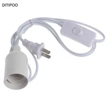 E27 лампа гнездо к США AC Plug Мощность Шнур адаптер Off на коммутаторе Лидер продаж высокое качество