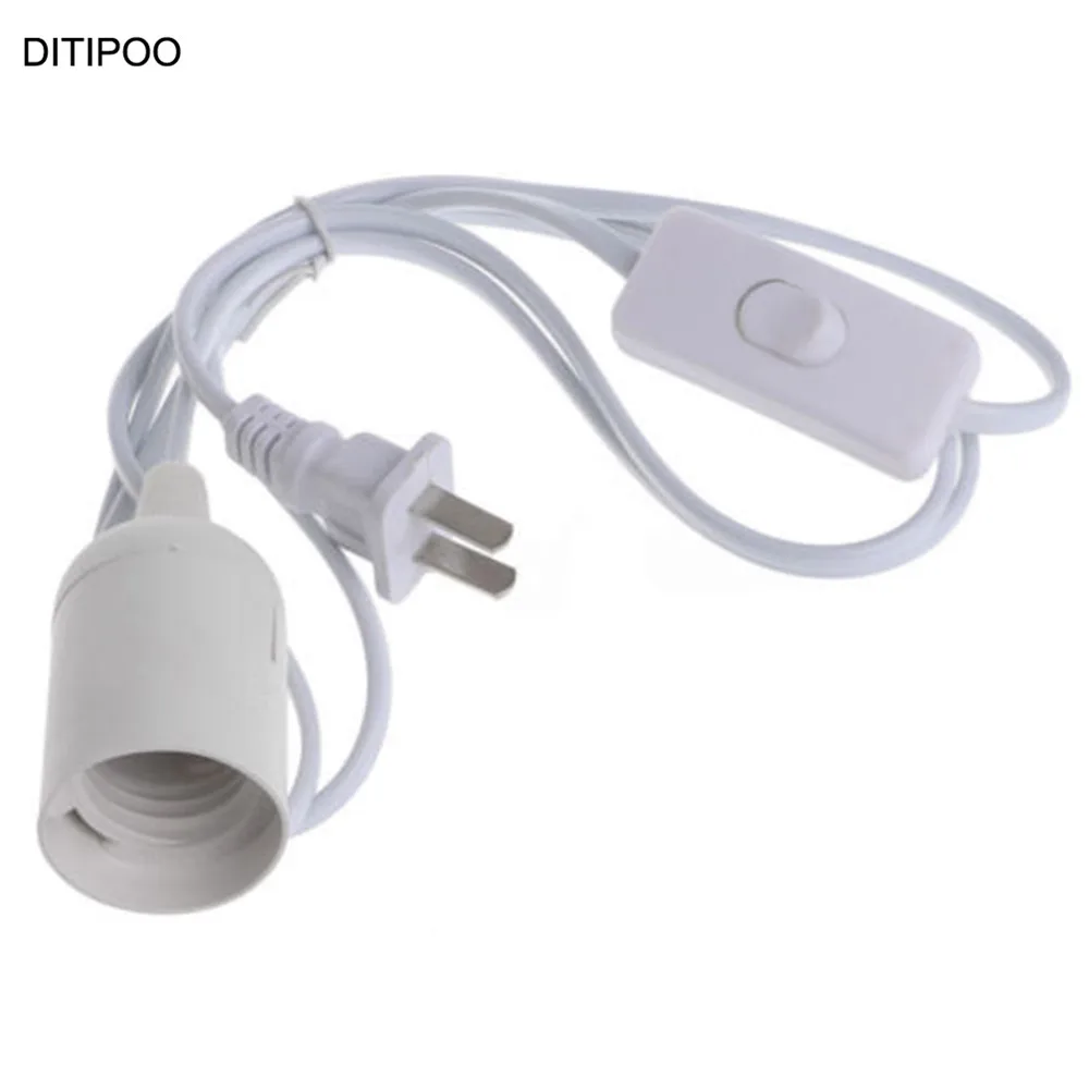 New E27 Light Bulb Lamp Socket To US AC Plug Power Cord Adapter Off On Switch Hot Sales High Quality New E27 Light Bulb Lamp Socket To US AC Plug Power Cord Adapter Off On Switch Hot Sales High Quality