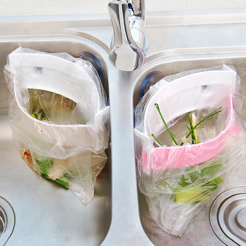 Strong arc sink Hanging Trash Rubbish Holder Storage Rag Hanger