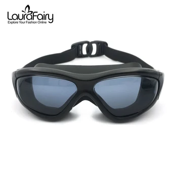 

Laura Fairy Men Oversize Frame Design Swim Goggles Glasses Black Plating Waterproof Swim Glass Anti-sand Goggles 2019