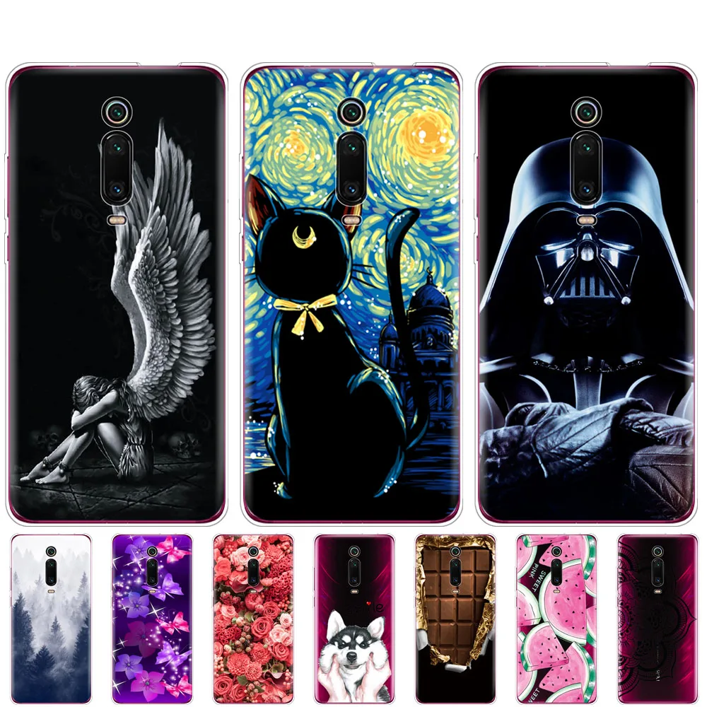 

For xiaomi redmi k20 Mi 9T case soft TPU Silicone back Phone Case Cover for xiaomi redmi k20 pro mi 9T PRO coque bumper fundas