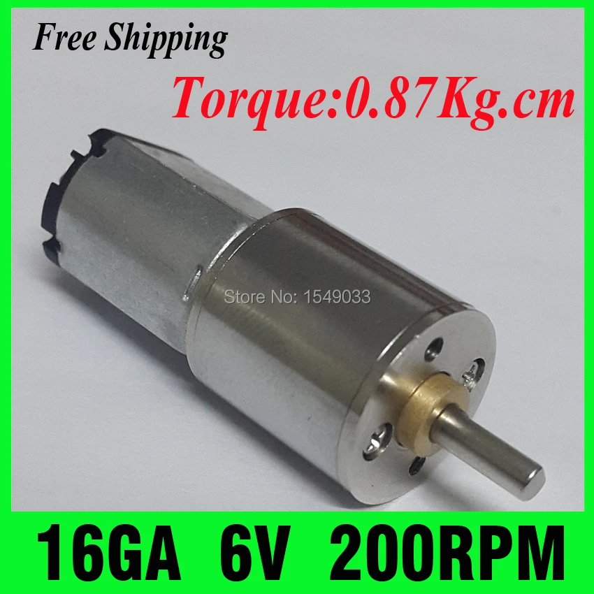 DC 6V motor 200RPM NEW Gearmotors Powerful High Torque Gear Box Motor mini cnc Free Shipping | Обустройство дома