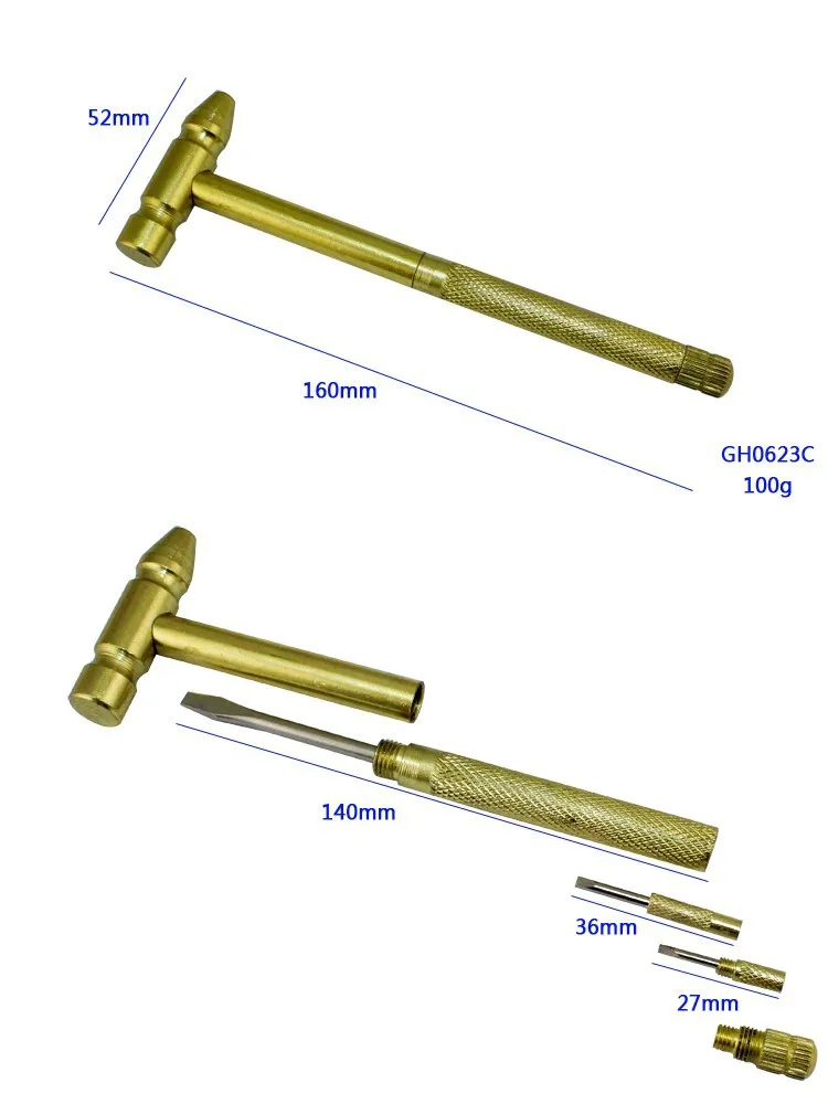 Съемный золотой кулон/молоток из нержавеющей стали для ювелирных изделий DIY/Инструменты для ремонта