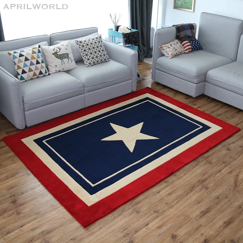Us 45 39 40 Off Acrylic Captain America Shield Carpets For Living Room Rug Hallway Study Bedroom Decoration Carpet Room Computer Chair Mat Rugs In