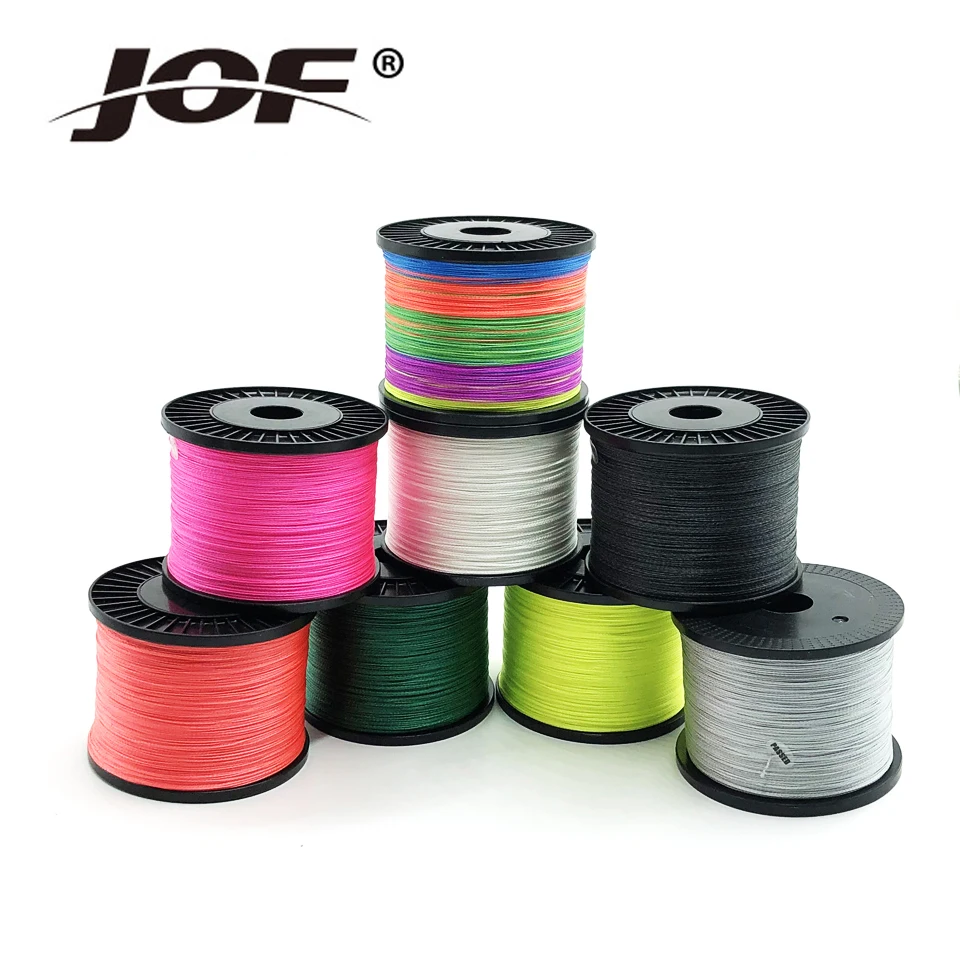 

2019 Multicolor 4 strands fishing line 300m 500m 1000m PE braided wire super strong multifilament 18-80LB saltwater sea fishing