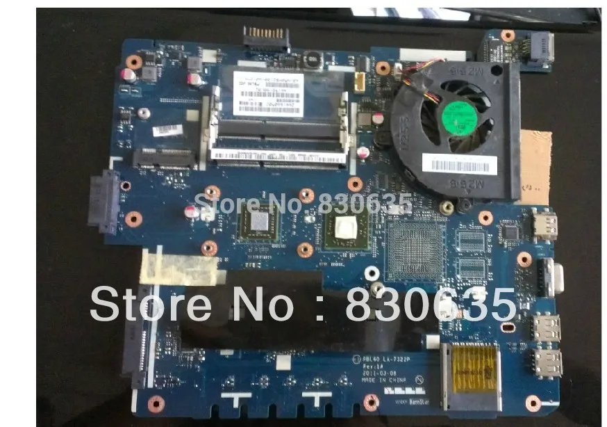 

K53U LA-7322P X53U connect with motherboard tested by system lap connect board