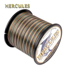 Línea de Pesca de carpa de 4 hebras, Sedal trenzado de camuflaje de 100M, 300M, 500M, 1000M, 1500M, 2000M, PE, cuerda de tejido de agua salada