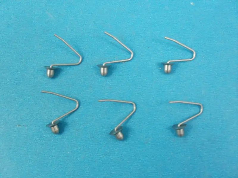 stainless steel V shape spring button spring clip button clip for 14mm