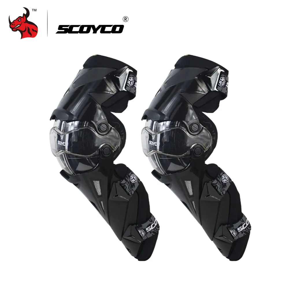 Scoyco мотоциклетные наколенники для мужчин Защитное снаряжение наколенники Rodiller оборудование для мужчин t gear Мотокросс Joelheira Moto - Цвет: K12 Black Knee