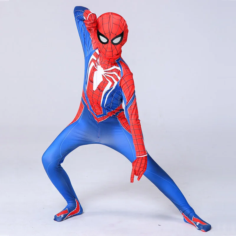 Детский костюм Человека-паука; костюм Человека-паука для взрослых; костюм Человека-паука; одежда для костюмированной вечеринки; облегающий костюм на Хэллоуин; комбинезоны
