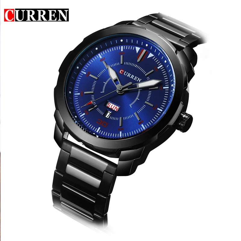Curren часы мужские Топ бренд класса люкс relogio masculino кварцевые модные Erkek Kol Saati 8266