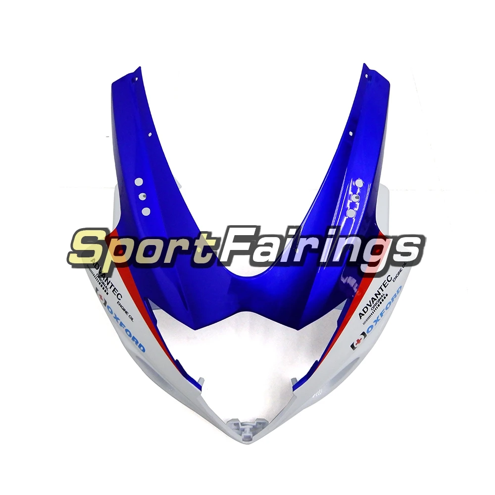 Комплект обтекателей для Suzuki GSXR1000 GSX-R 1000 K5 год 05 06 2005 2006 впрыскивание, АБС-пластик мотоцикл Обтекатели сине-белые шерстяной шарф, шерстяные шарфы