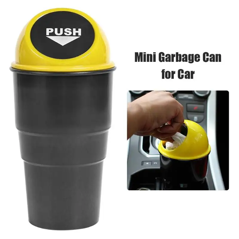 Car Mini Garbage Can Auto Creative Trash Can Vehicle Dust Holder Bin Box 5 Colors