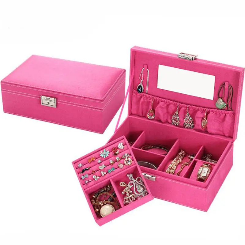 

Fashion Velvet jewelry box for jewelry display Box carrying cases earrings necklace pendant Storage Box Container case Gift