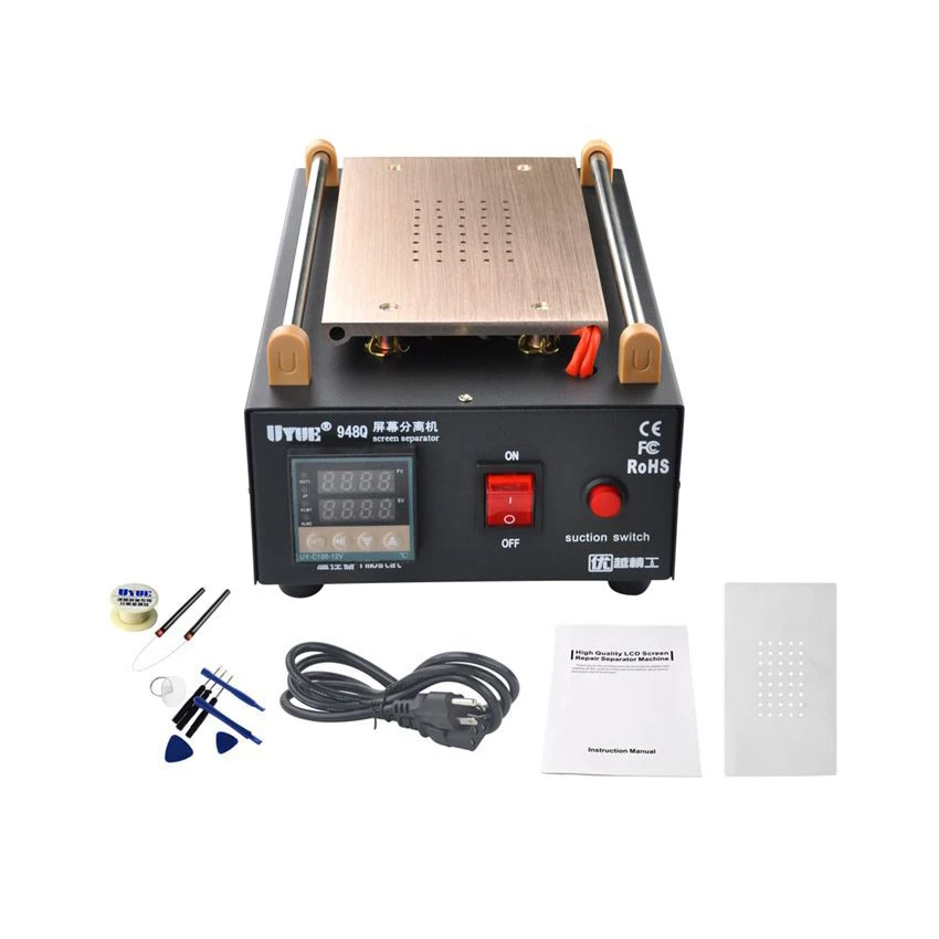

UYUE 948Q Built-in Pump Vacuum LCD Screen Separator Machine with 100M Cutting Wire and 8 in 1 Open Tools