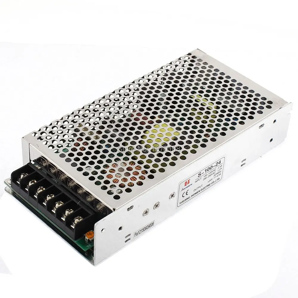 

S-100-24 AC 100 V / 120 V 2.4A saklar Power Supply Converter untuk Strip dipimpin cahaya 100 W