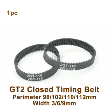 

POWGE 96 98 100 102 104 106 108 110 112 GT2 Timing Belt W=3/6/9mm 2GT Closed-Loop Synchronous Belt 110-GT2 98-2GT 100-2GT