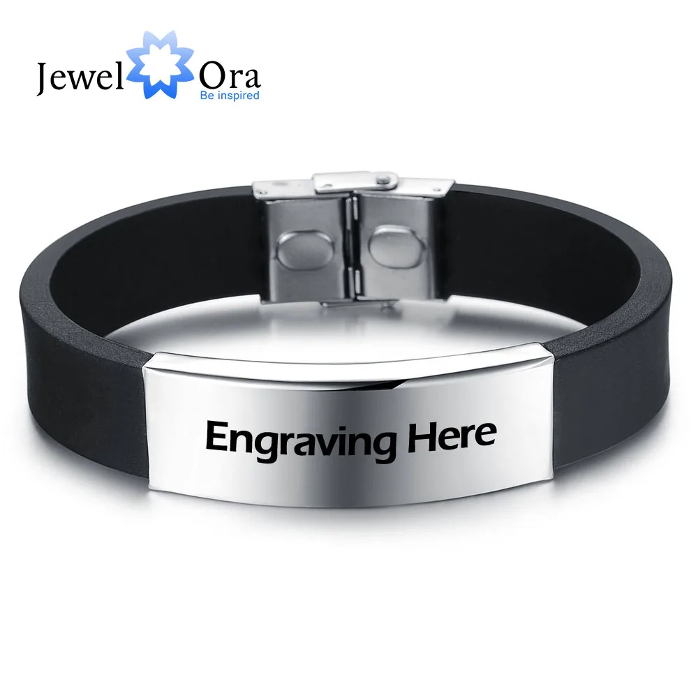 Персонализированный браслет из нержавеющей стали модный мужской браслет длина Регулируемый мужской браслет ювелирные изделия(JewelOra BA101806