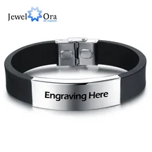 Персонализированный браслет из нержавеющей стали модный мужской браслет длина Регулируемый мужской браслет ювелирные изделия(JewelOra BA101806