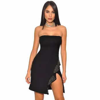 

2018 New Ladies HL Bandage Dress Off the Shoulder Sexy Bodycon Open Folk Dress Club Night Dress