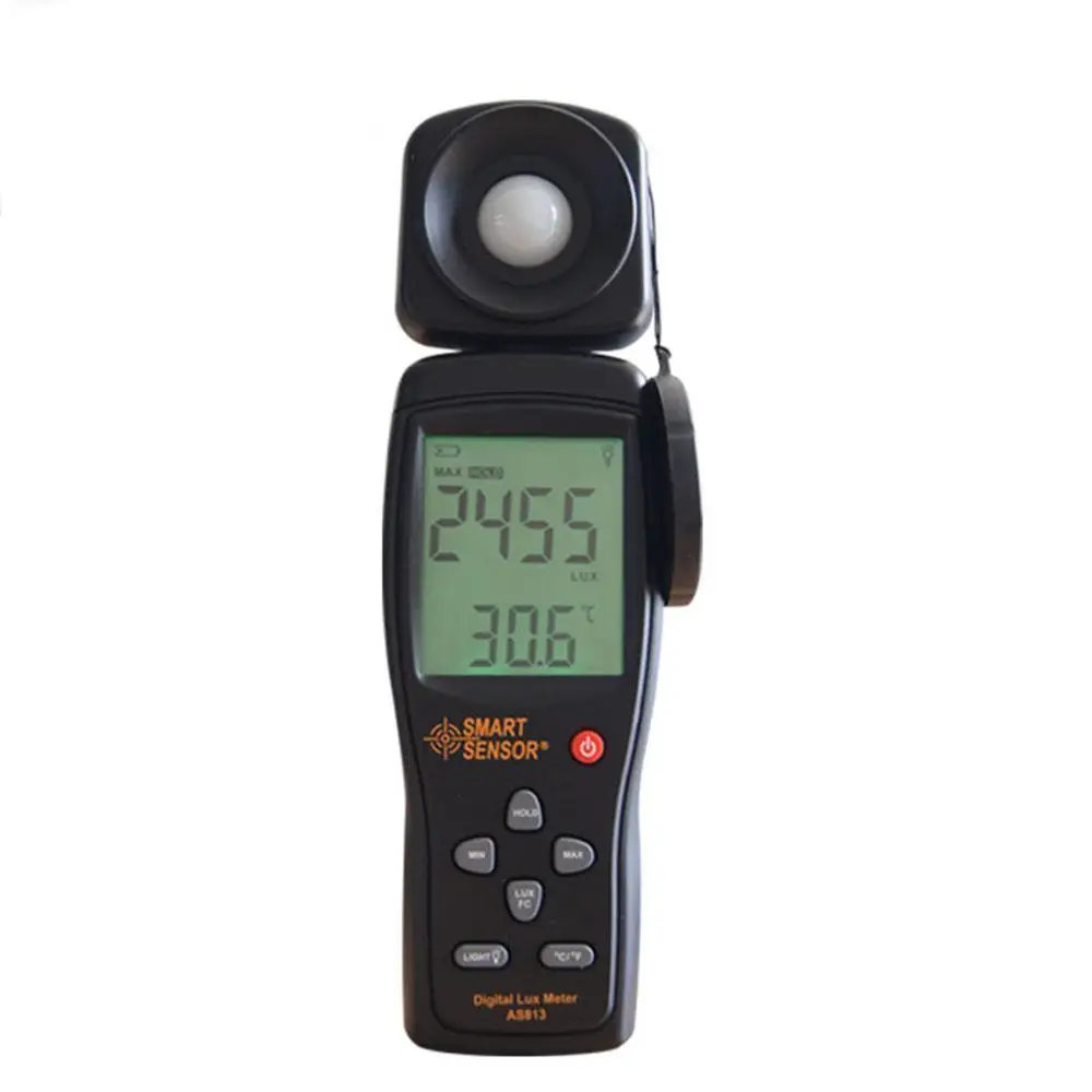 

Smart Sensor AS813 Digital Light Lux Meter Tester 1~100.000lux