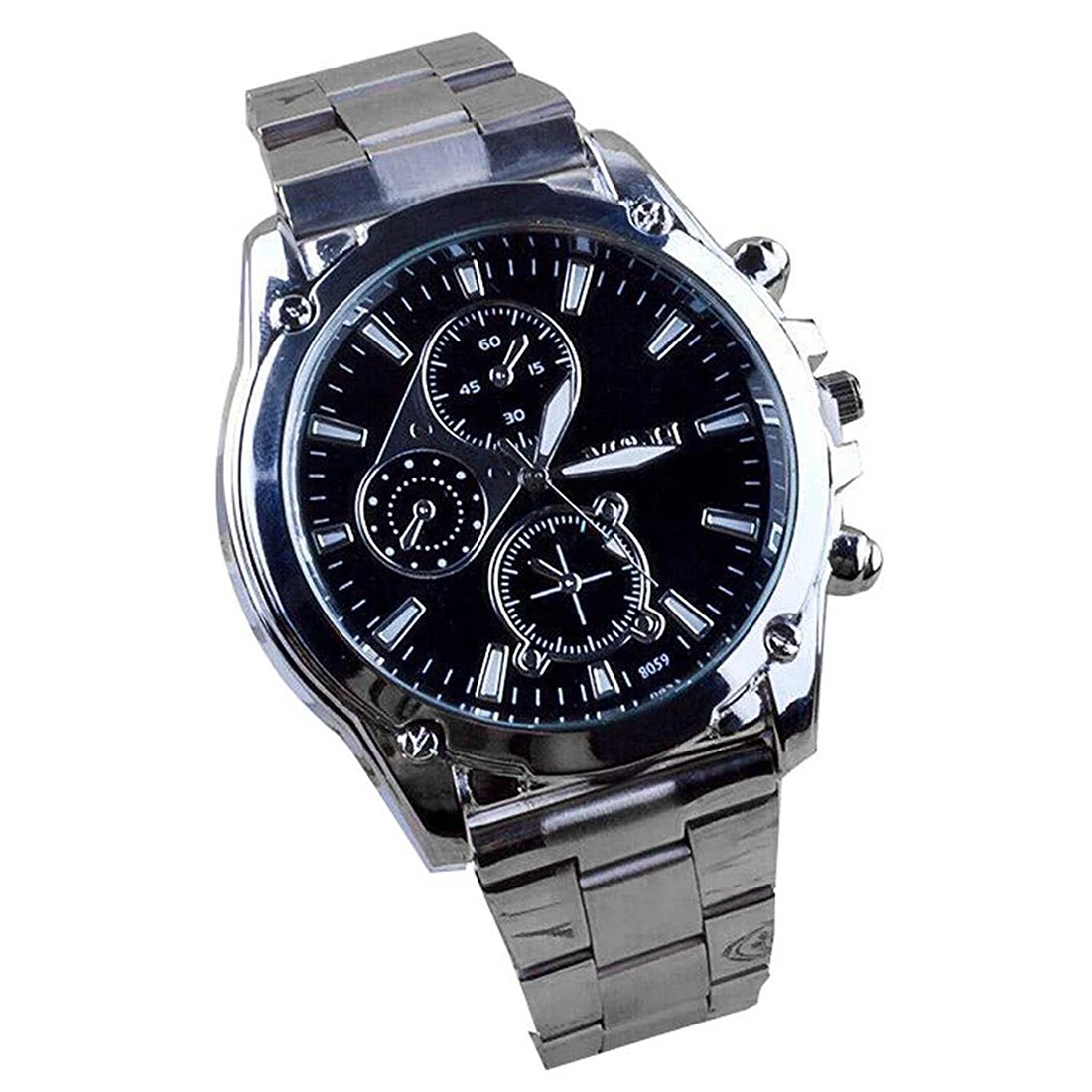 

Practical mH Luxury Mens Business alloy Band Machinery Sport Quartz Wrist Watch