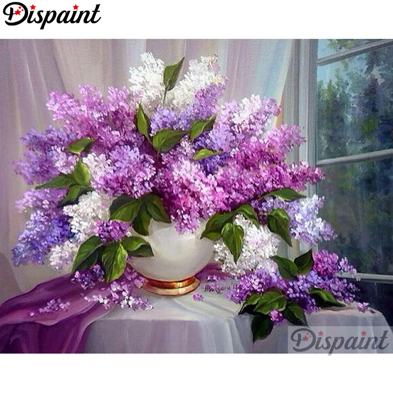

Dispaint Full Square/Round Drill 5D DIY Diamond Painting "Flower landscape" 3D Embroidery Cross Stitch Home Decor Gift A02500