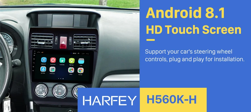 Cheap Harfey 9" IPS Screen Android 8.1 ROM 32GB RAM 2GB  2Din Car Radio For Subaru Forester 2014 2015 2016 GPS Navi Unit high version 0