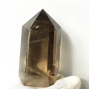 

200g Very good Smoky quartz crystal wand point quartz crystal solid polished Gemstone tower meditation reiki healing