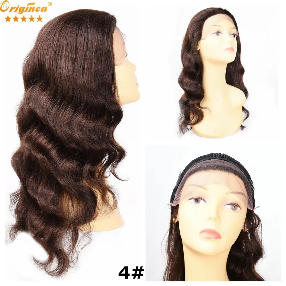 7a Brazilian Virgin Hair Lace Front Wigs Ombre Blonde Glueless Front