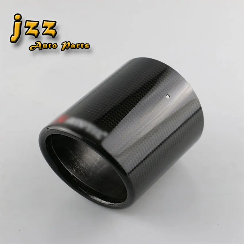 

JZZ Universal high quality car matte rolled akrapovic carbon fiber material 89mm/102mm/114mm for exhaust pipe