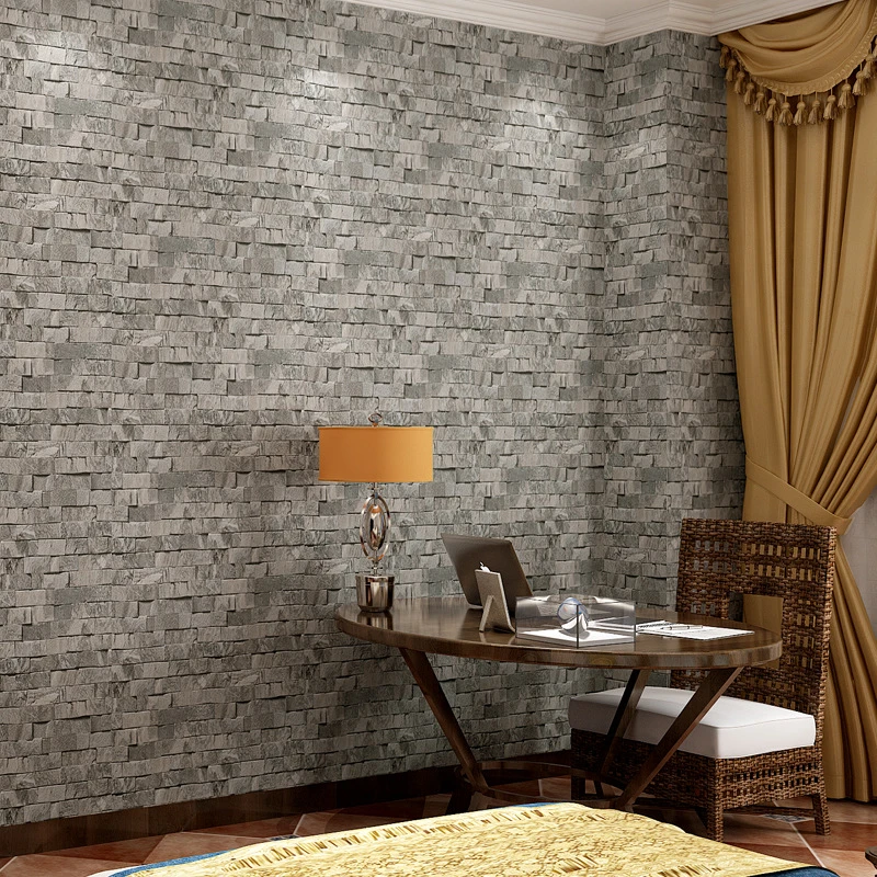 

Wallpapers Youman 3d Stone PVC Small Brick Pattern Chinese Restaurant Bar Clothing Store Bricks Brick Wallpaper Nostalgia Wall