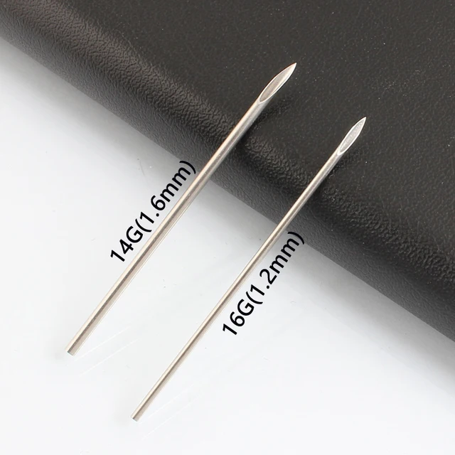 Buy 10 pcs 14G Piercing Needles 14G Sterile Disposable