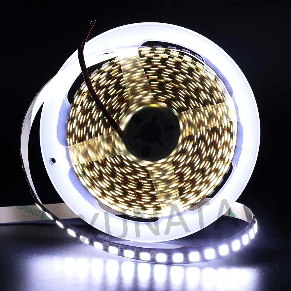 5m 12V 600LED 5054 LED Strip Light Flexible LED Ribbon Waterproof LED Tape Diode Tape Ice Tape for Decoration - Испускаемый цвет: White