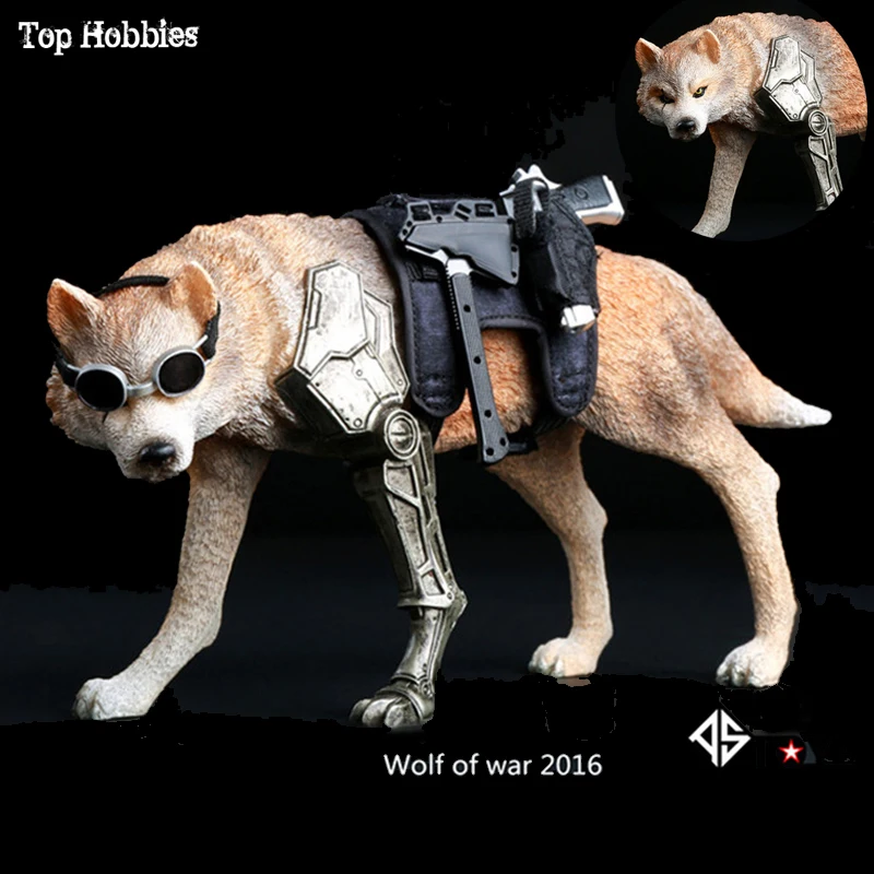 Как Игрушки Волк war Wolf AS001 коричневый 1/6 масштаб животных Смола Модель борьба Волк + груди висит черный/коричневый Набор F 12 "Солдат Рисунок