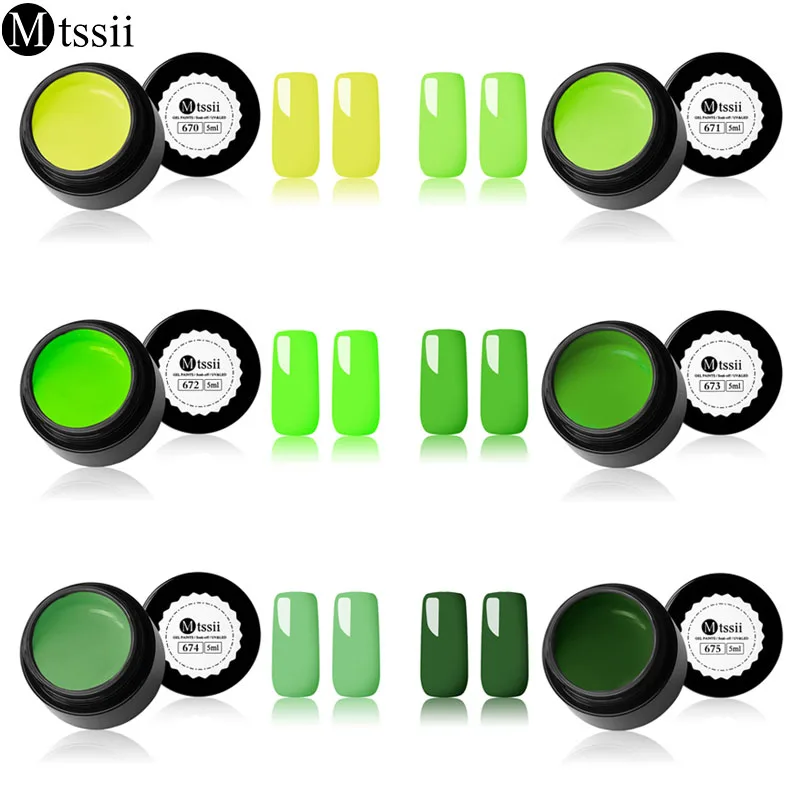 

Mtssii Nail Polish 5ML Soak Off UV LED Bling Gel Nail Primer Semi Permanent Gel Lacquer Lucky Enamel Acrylic Nail Art Paint