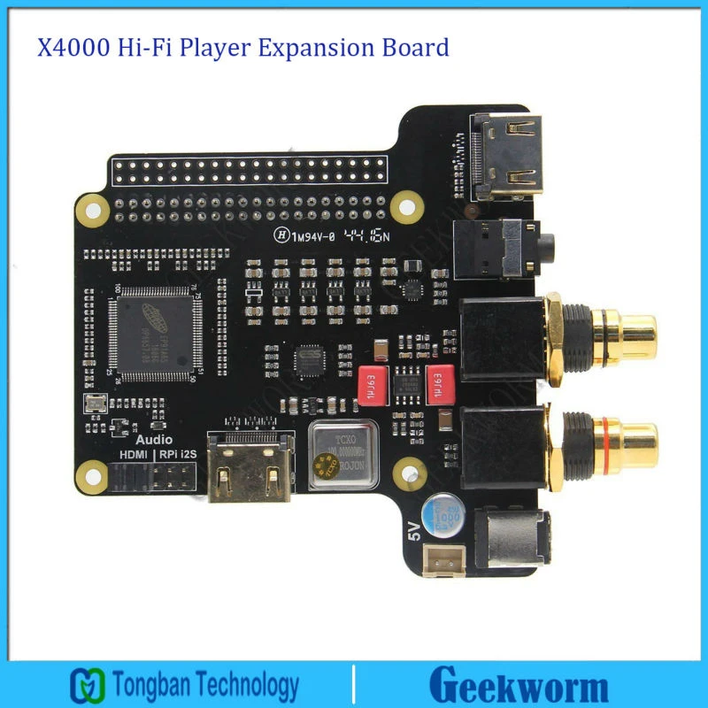 Ctghgyiki X4000 Expansion Board HiFi Audio Mini PC Fit for Raspberry Pi 3 Model B//B+ 2B Module