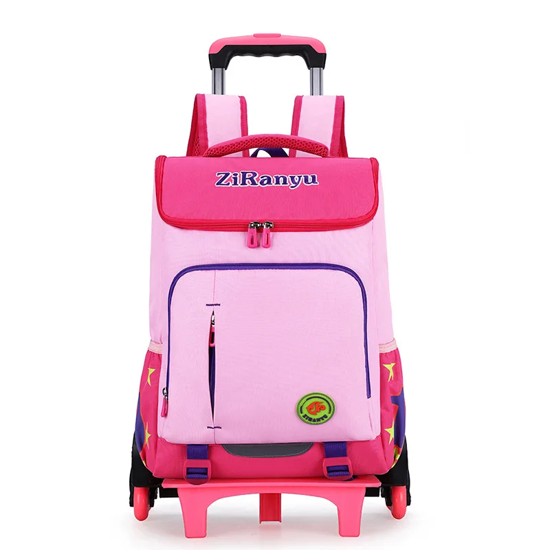 

ZIRANYU Grade 5-6 Schoolbag Boys Large Capacity Backpack Lightweight 8-14 Years Old Children Waterproof Schoolbag 2/6 Wheels