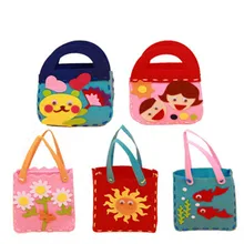 Mini Bags Sewing Backpacks Toy Daddy Chen Children Non-woven Cloth Cartoon Animal DIY Handmade Handbags Children Traning Toy Mini Bags Sewing Backpacks Toy Daddy Chen Children Non-woven Cloth Cartoon Animal DIY Handmade Handbags Children Traning Toy